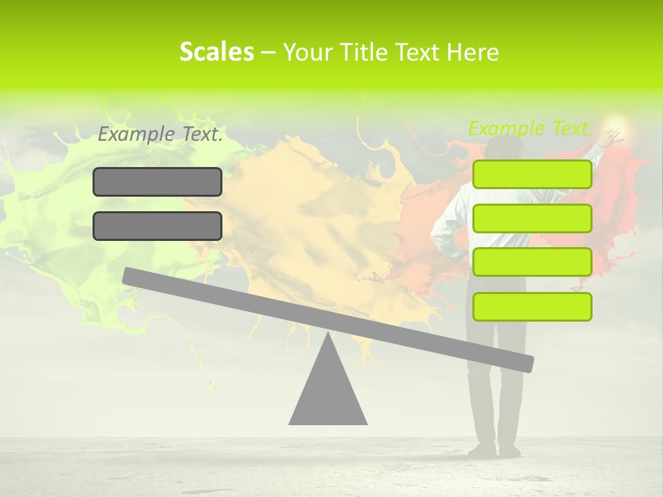 Suit Fresh Rainbow PowerPoint Template