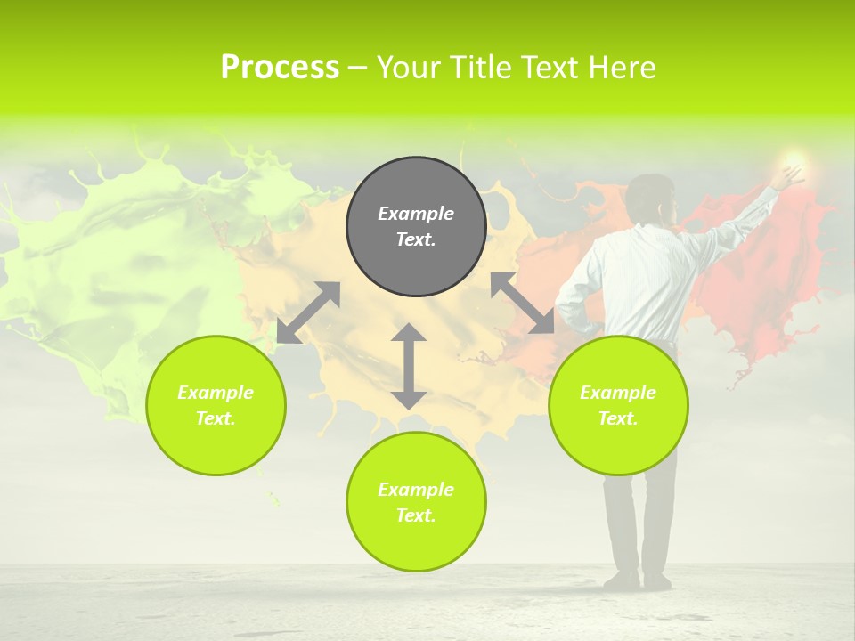 Suit Fresh Rainbow PowerPoint Template