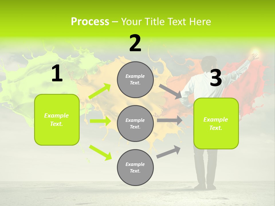 Suit Fresh Rainbow PowerPoint Template