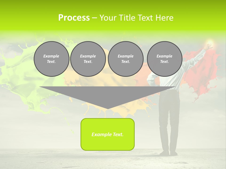 Suit Fresh Rainbow PowerPoint Template