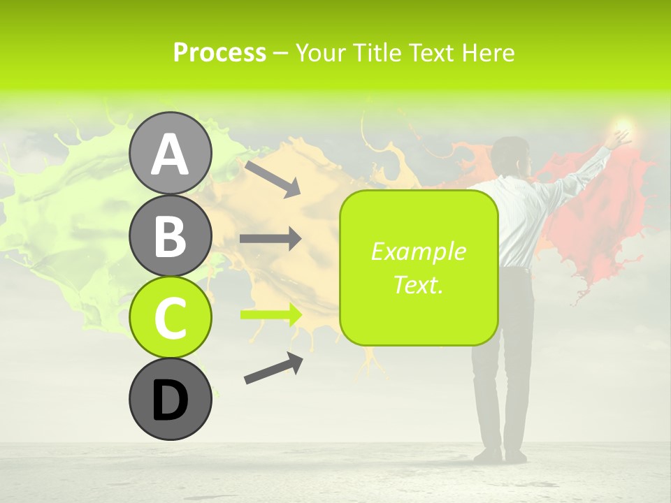 Suit Fresh Rainbow PowerPoint Template