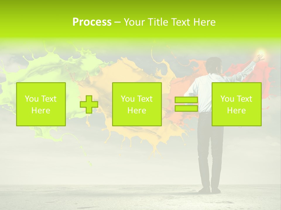 Suit Fresh Rainbow PowerPoint Template