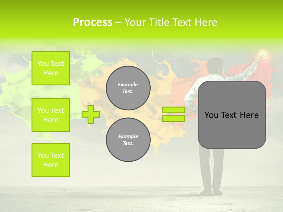 Suit Fresh Rainbow PowerPoint Template