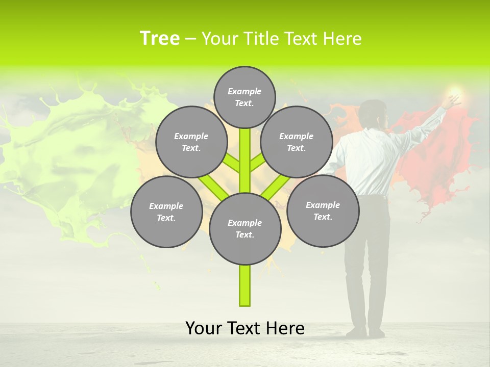 Suit Fresh Rainbow PowerPoint Template