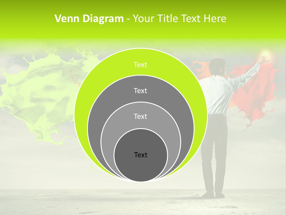 Suit Fresh Rainbow PowerPoint Template