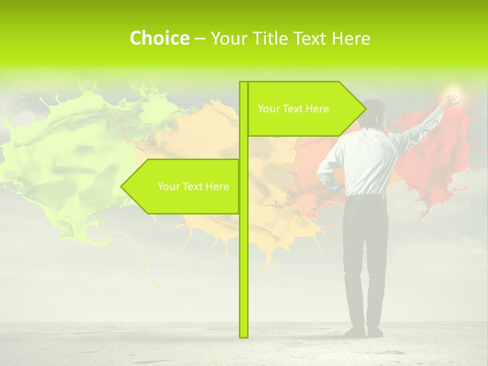 Suit Fresh Rainbow PowerPoint Template