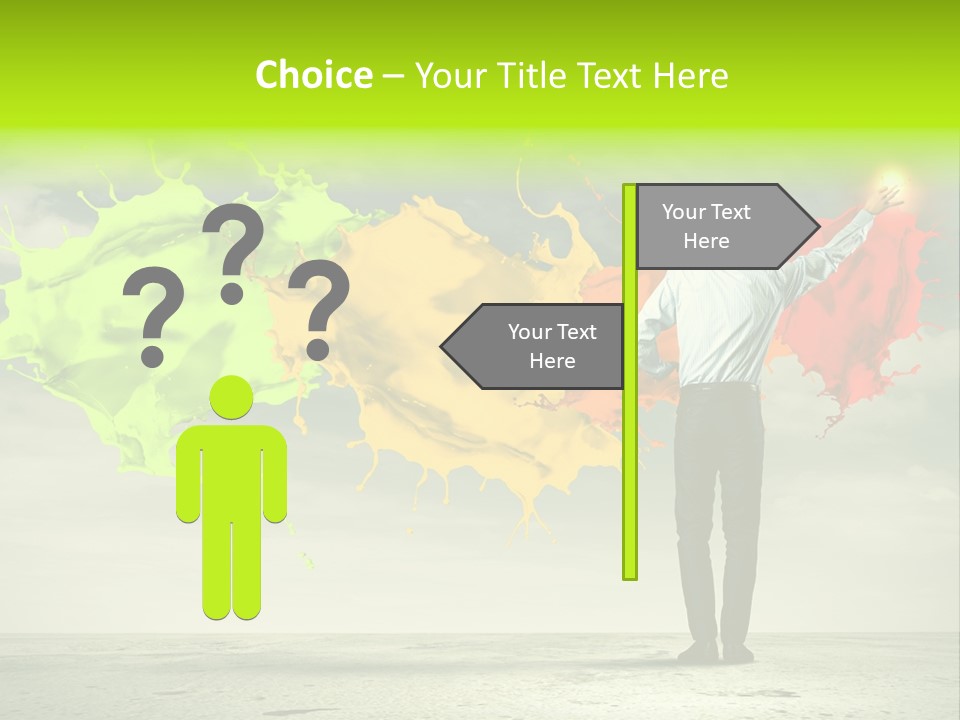 Suit Fresh Rainbow PowerPoint Template