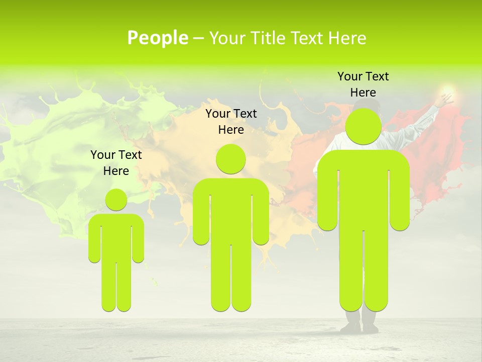 Suit Fresh Rainbow PowerPoint Template