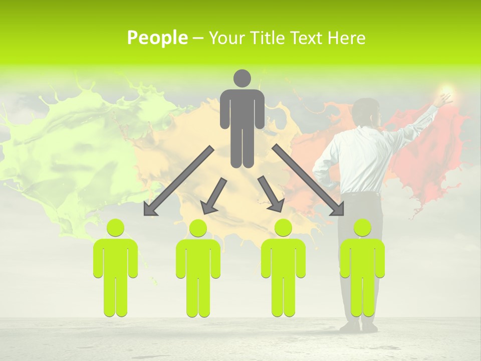 Suit Fresh Rainbow PowerPoint Template