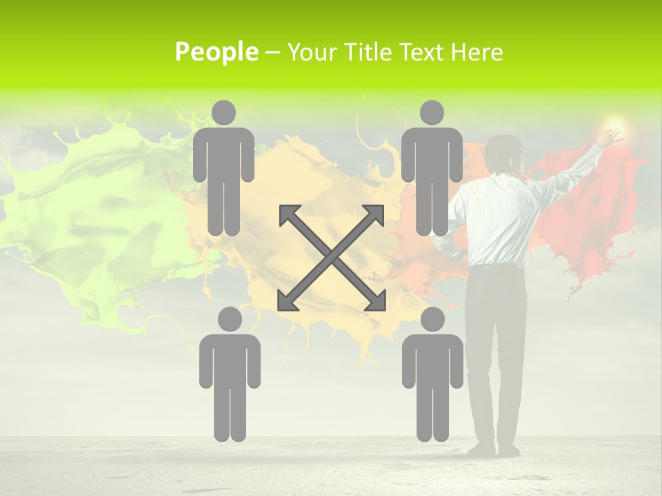 Suit Fresh Rainbow PowerPoint Template