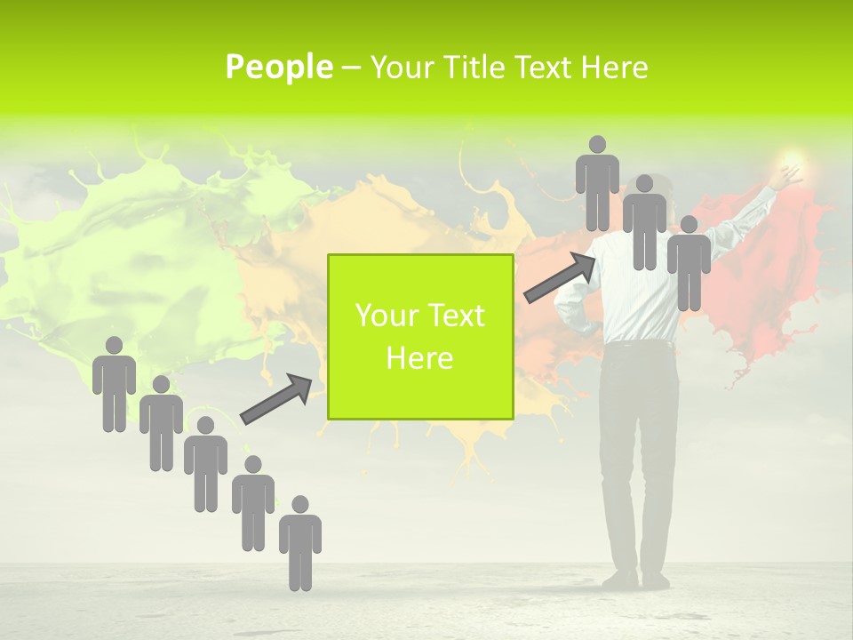 Suit Fresh Rainbow PowerPoint Template