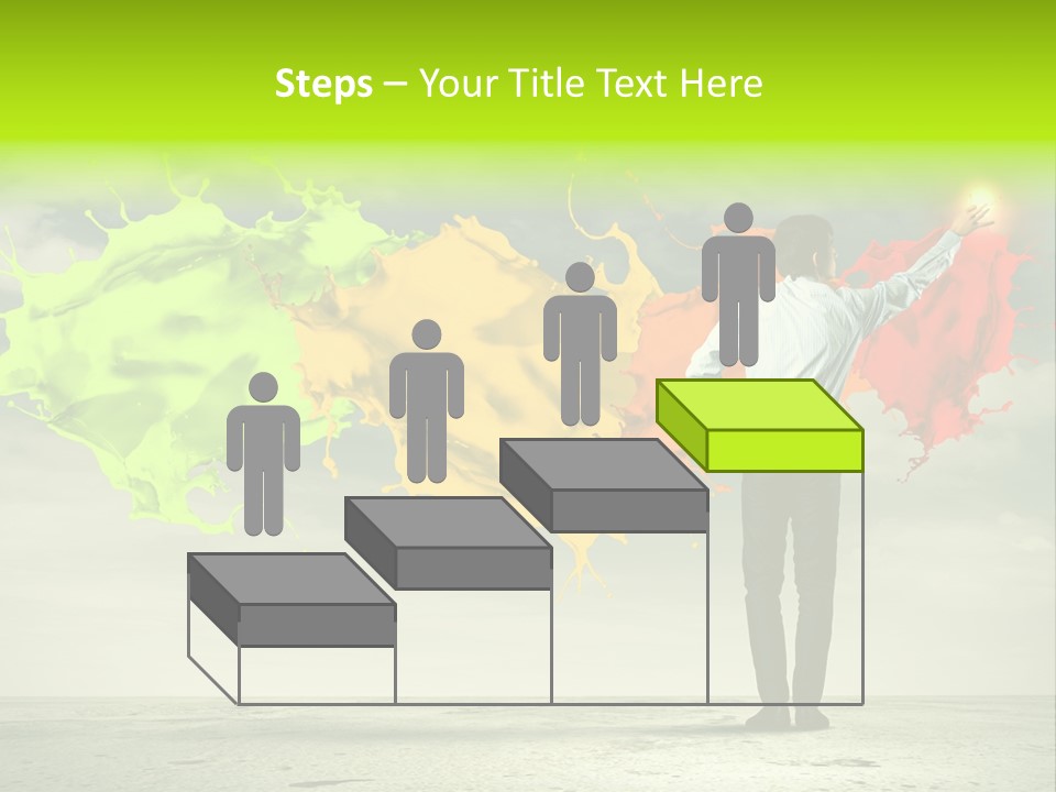 Suit Fresh Rainbow PowerPoint Template