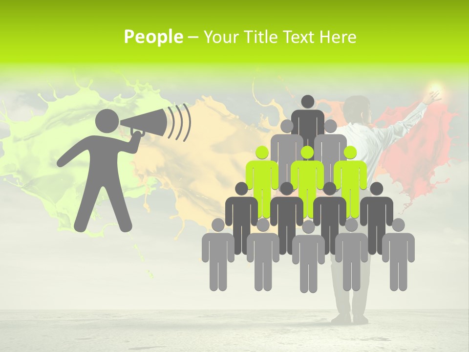 Suit Fresh Rainbow PowerPoint Template