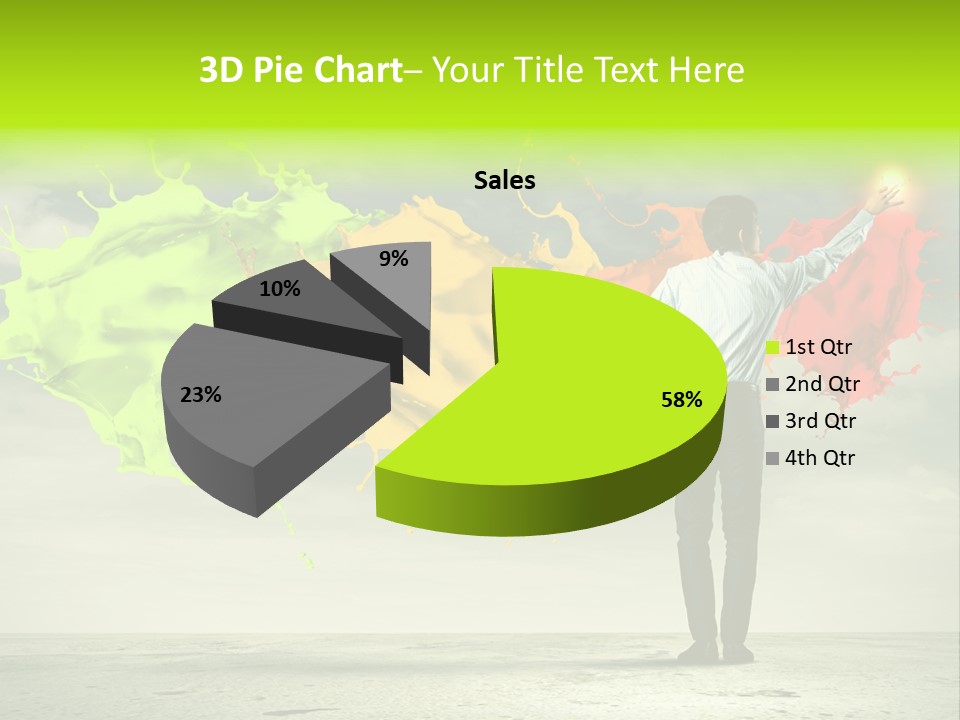 Suit Fresh Rainbow PowerPoint Template