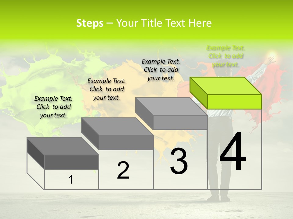 Suit Fresh Rainbow PowerPoint Template