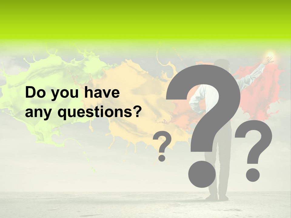 Suit Fresh Rainbow PowerPoint Template