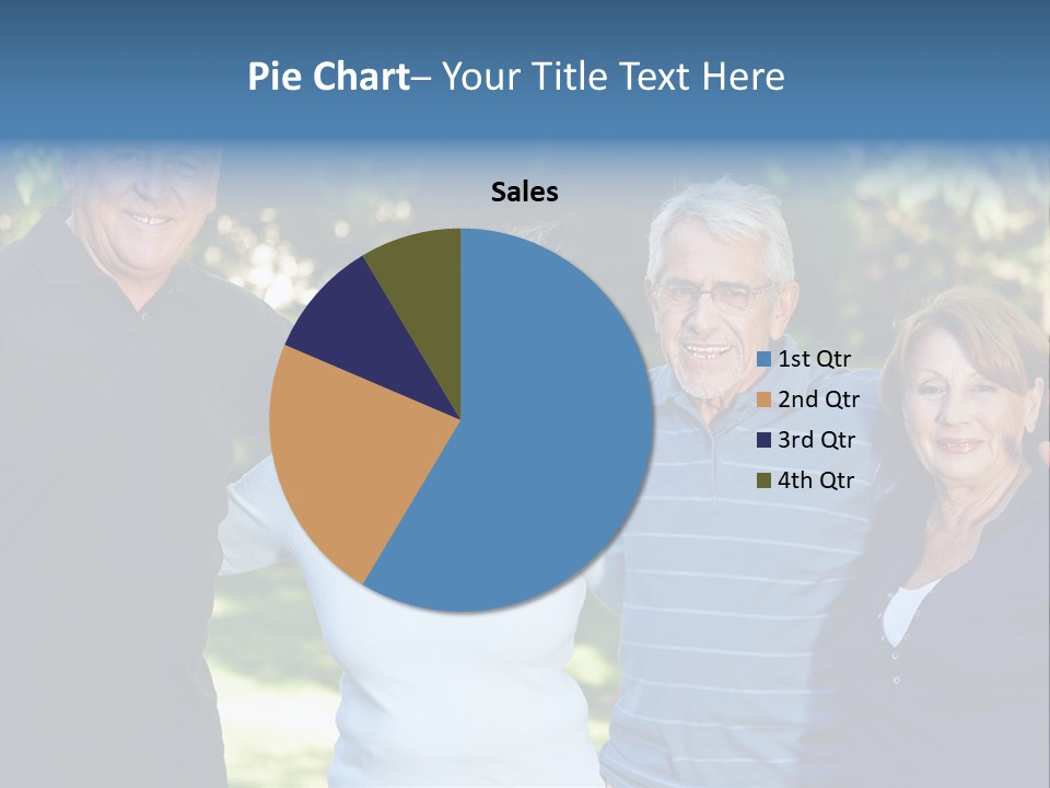 Together Senior Citizen Couple PowerPoint Template