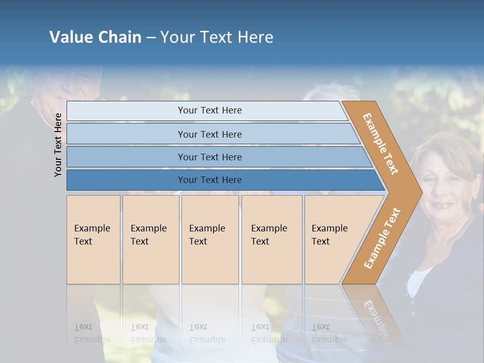 Together Senior Citizen Couple PowerPoint Template