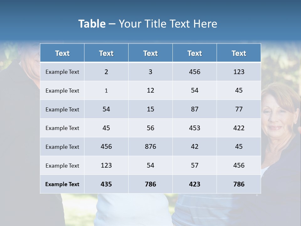 Together Senior Citizen Couple PowerPoint Template