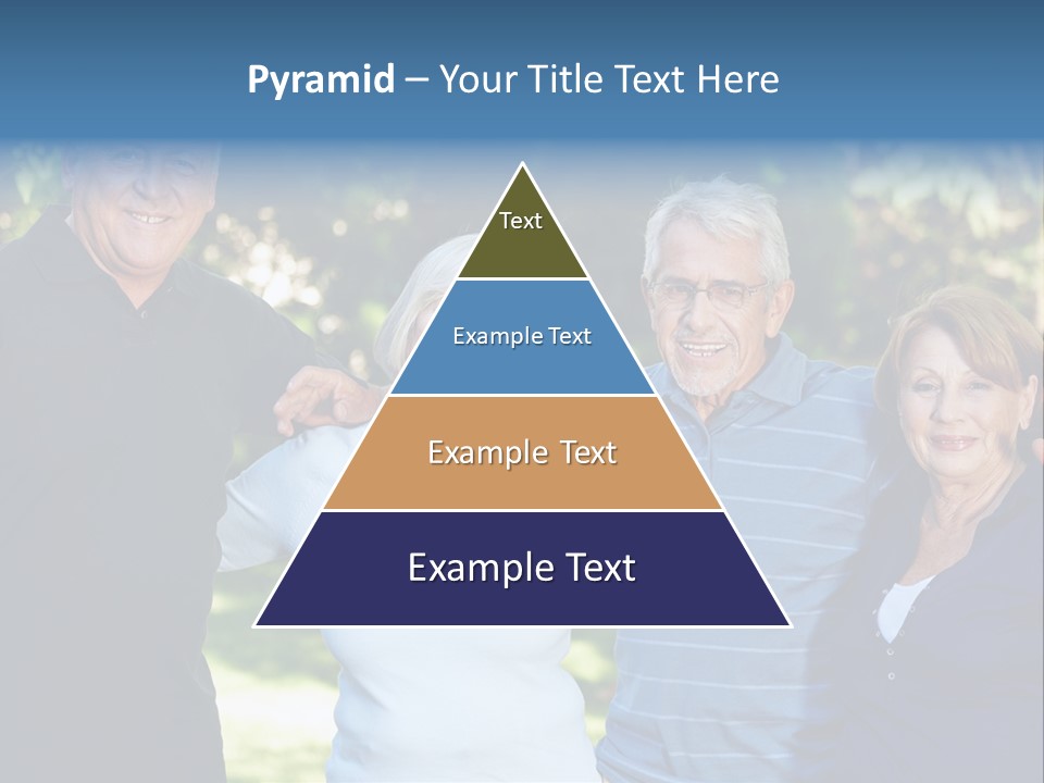 Together Senior Citizen Couple PowerPoint Template