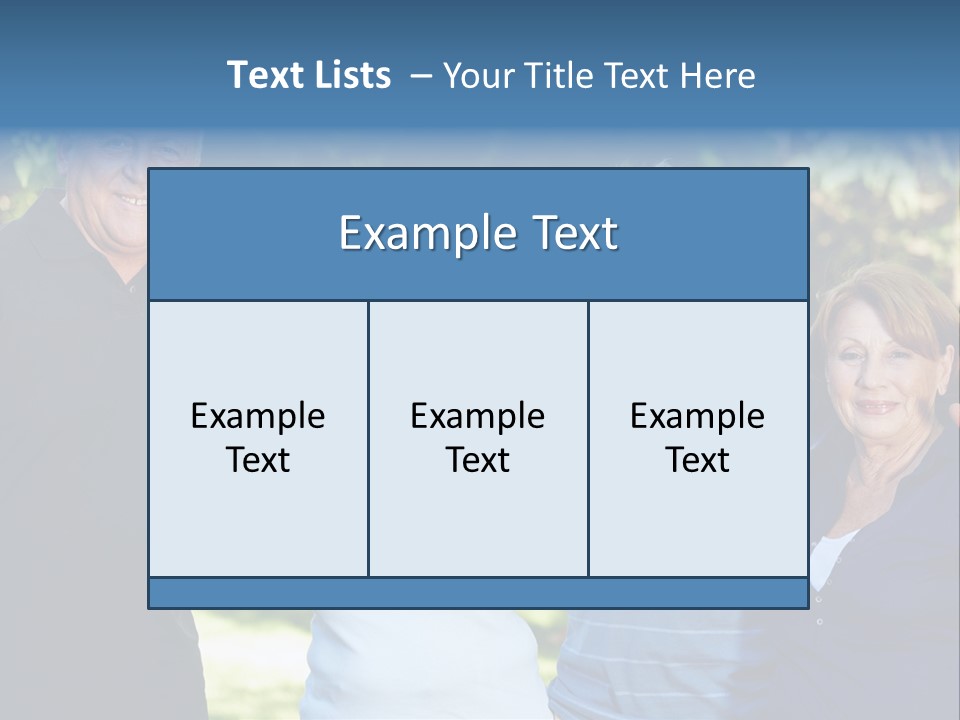 Together Senior Citizen Couple PowerPoint Template