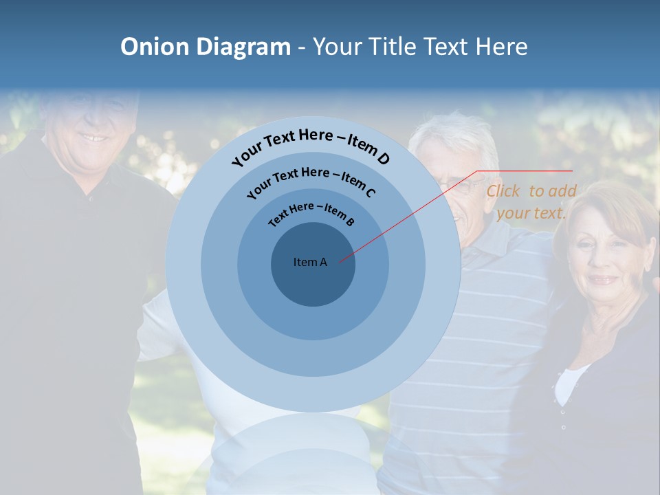 Together Senior Citizen Couple PowerPoint Template