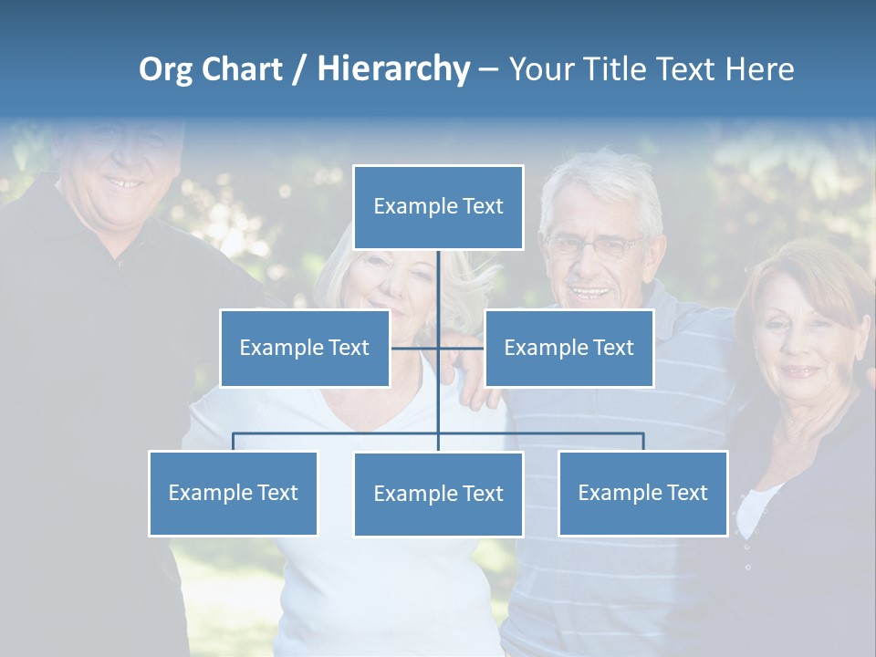 Together Senior Citizen Couple PowerPoint Template