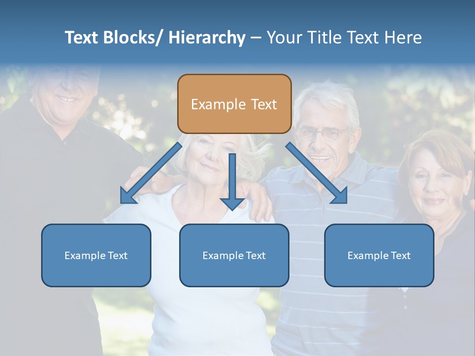 Together Senior Citizen Couple PowerPoint Template