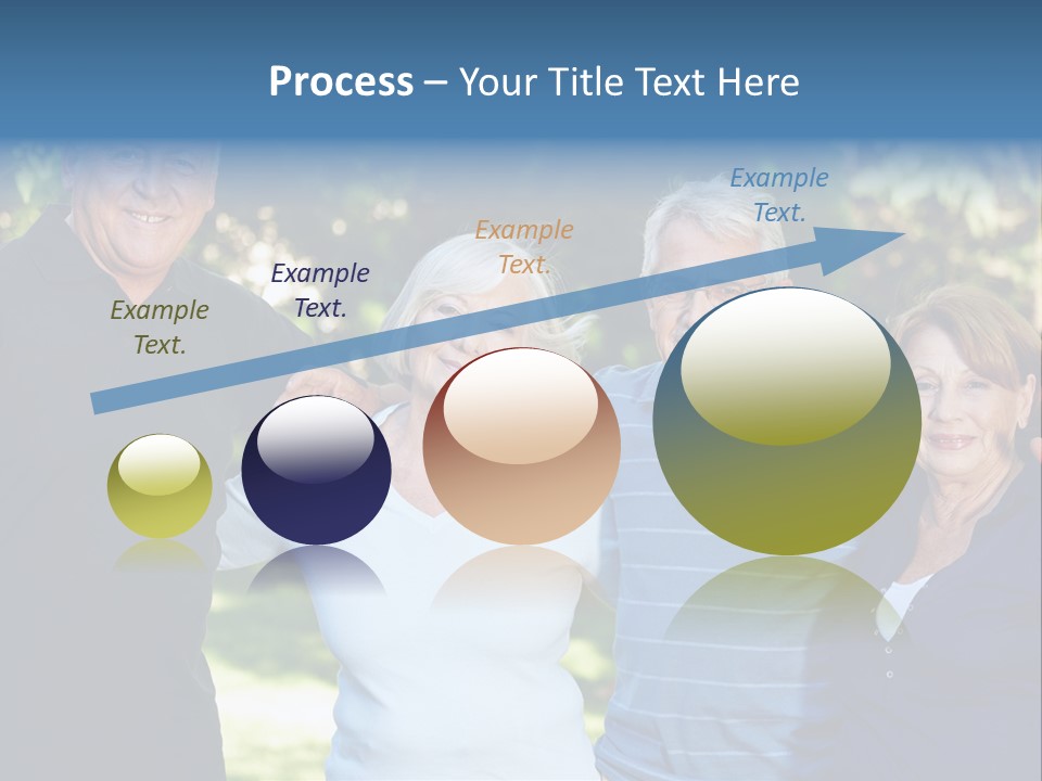 Together Senior Citizen Couple PowerPoint Template