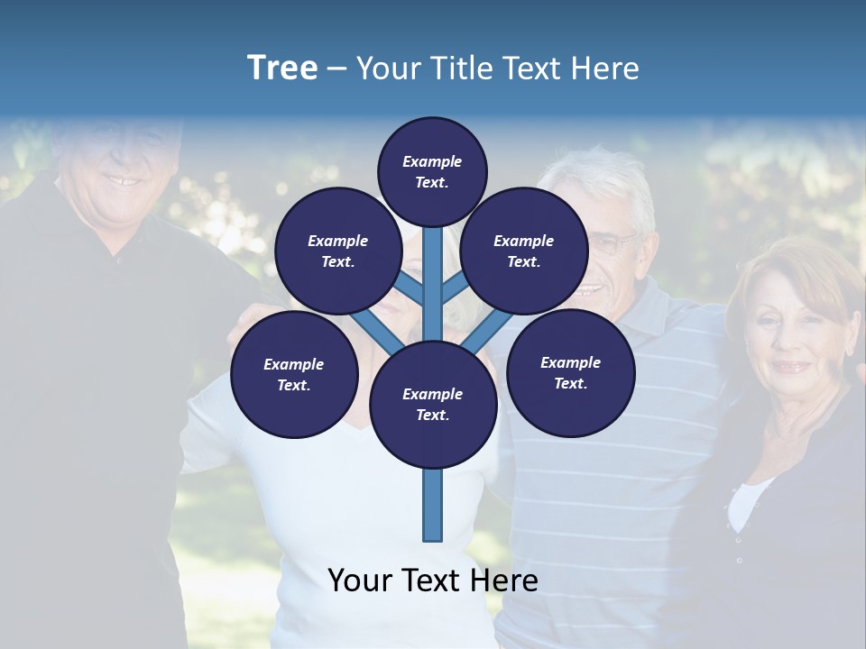 Together Senior Citizen Couple PowerPoint Template