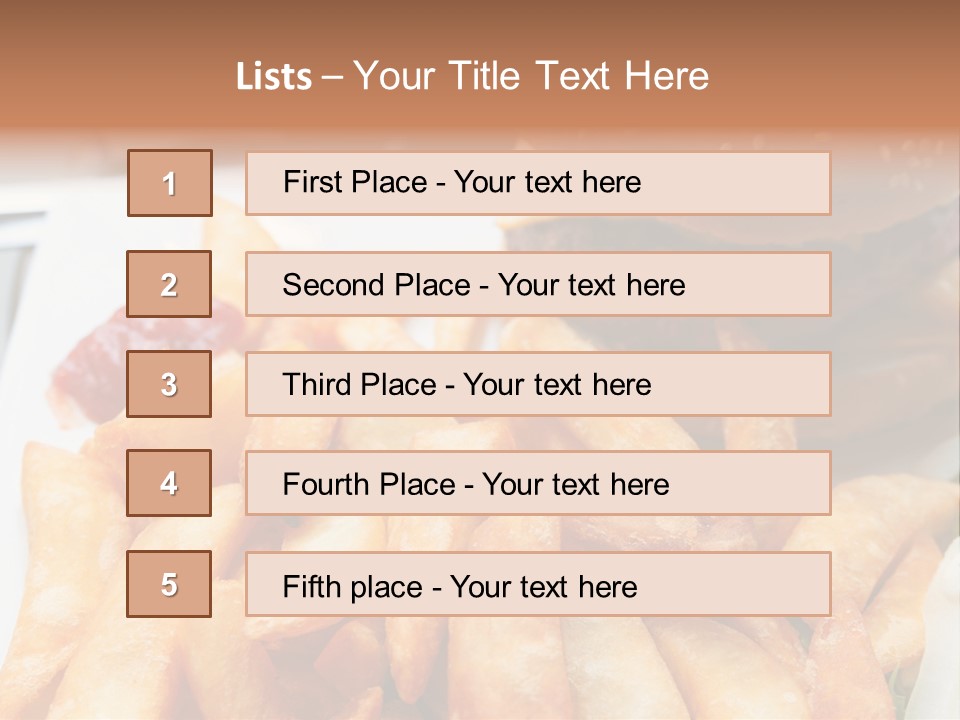 Hamburger Salt Potatoes PowerPoint Template
