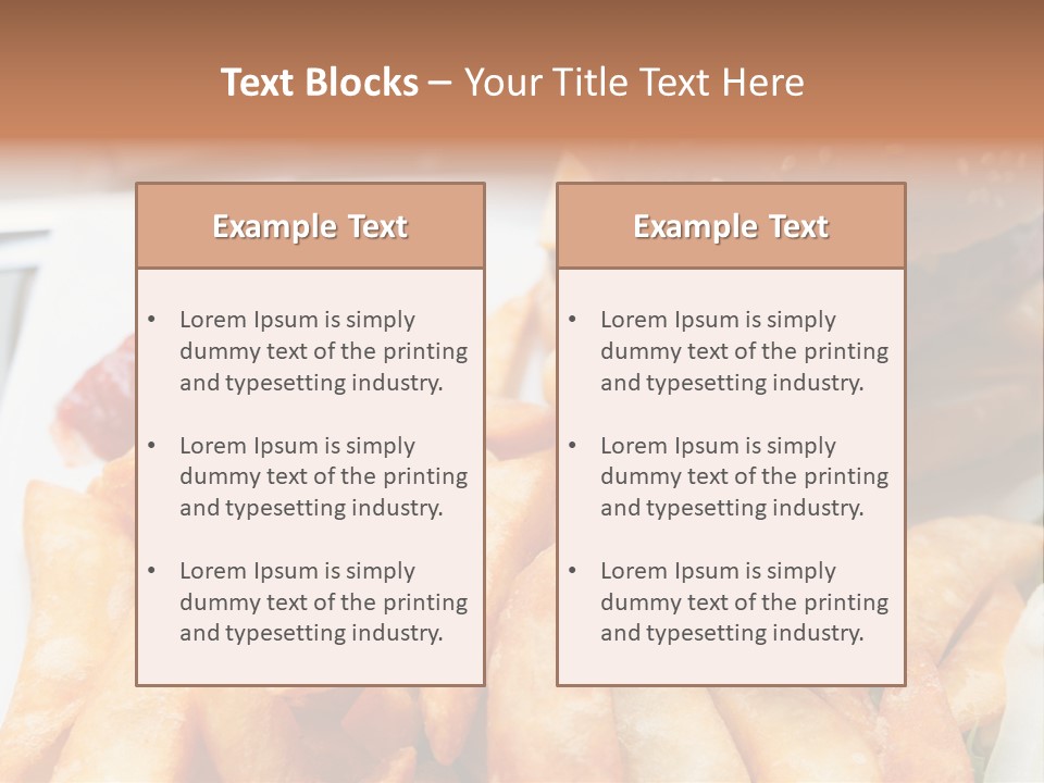 Hamburger Salt Potatoes PowerPoint Template