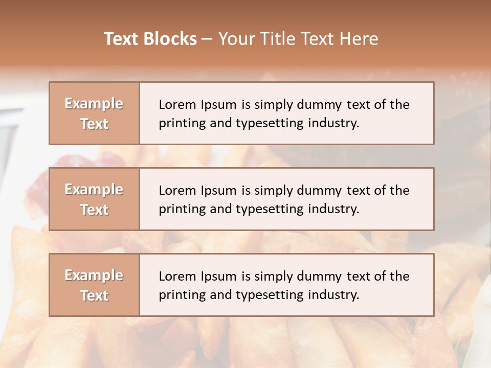 Hamburger Salt Potatoes PowerPoint Template