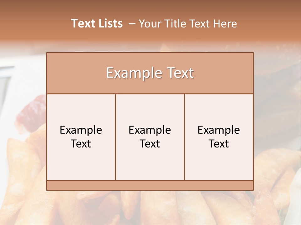 Hamburger Salt Potatoes PowerPoint Template