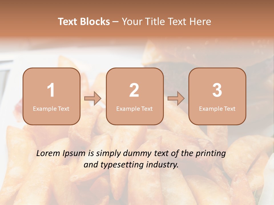 Hamburger Salt Potatoes PowerPoint Template
