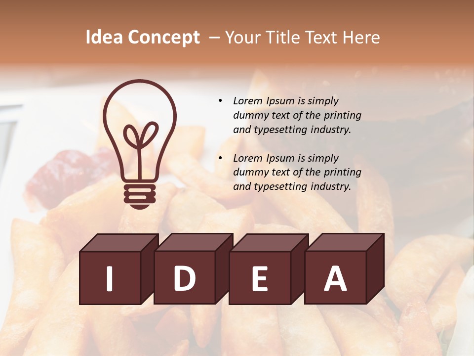 Hamburger Salt Potatoes PowerPoint Template