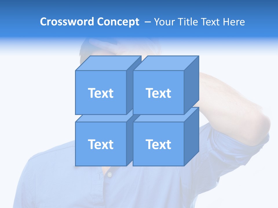 Businessman Mistake Stress PowerPoint Template