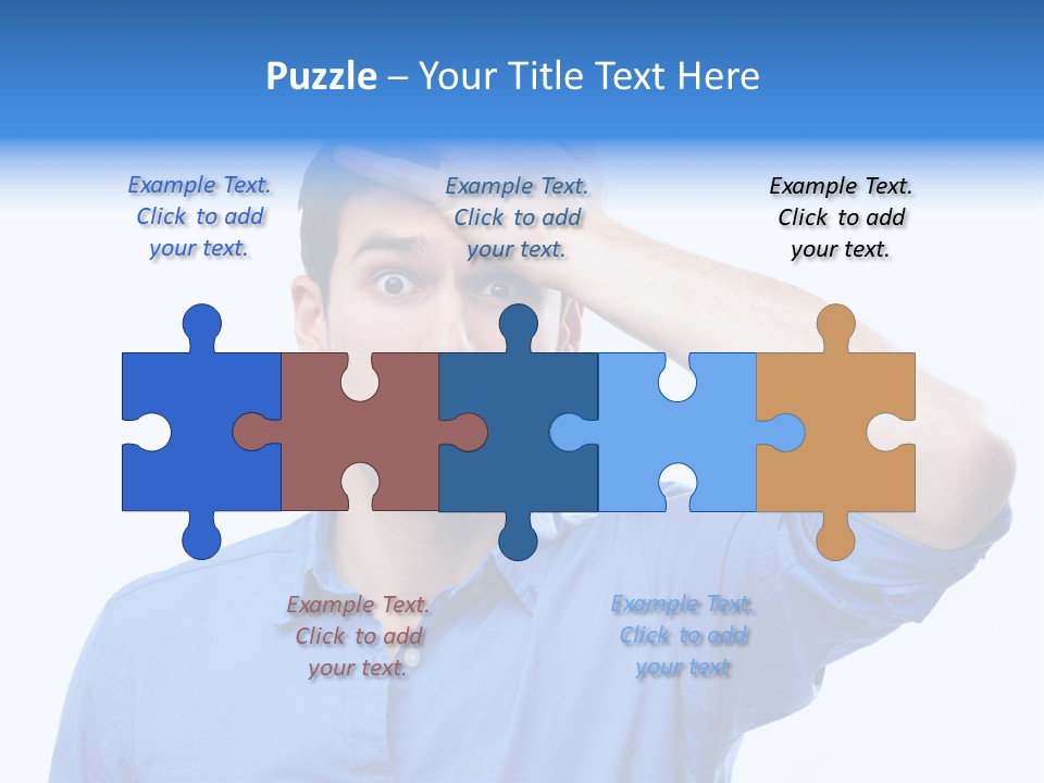 Businessman Mistake Stress PowerPoint Template