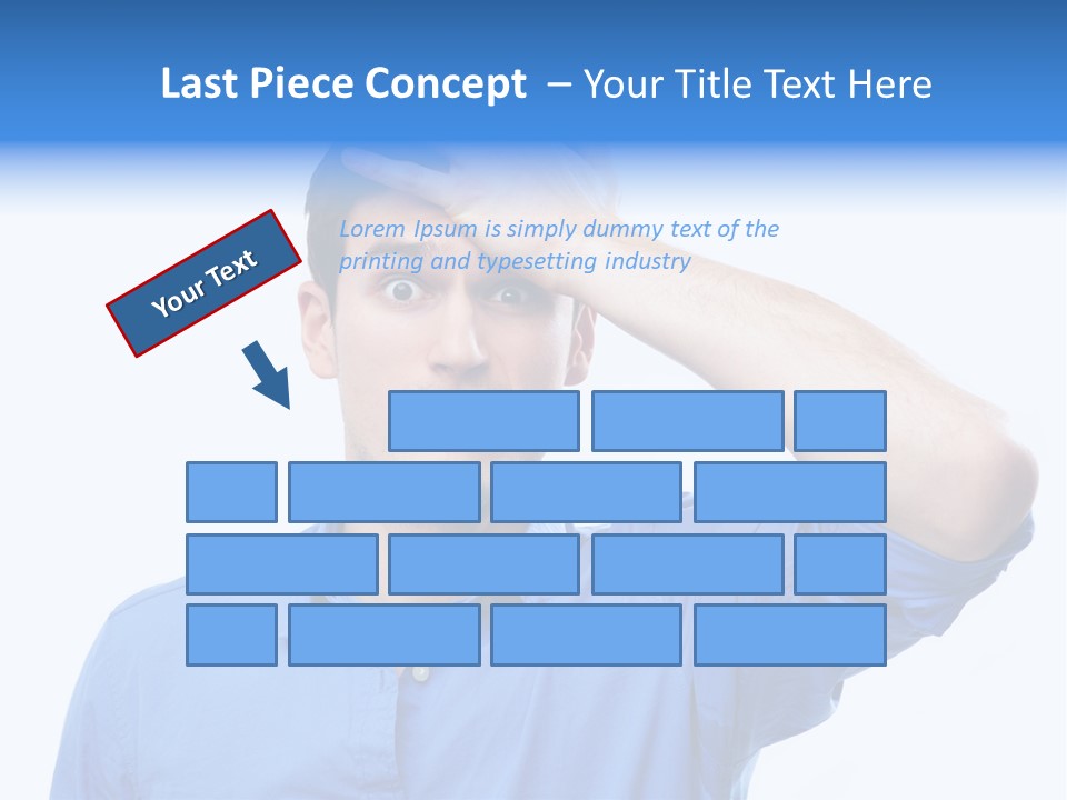 Businessman Mistake Stress PowerPoint Template