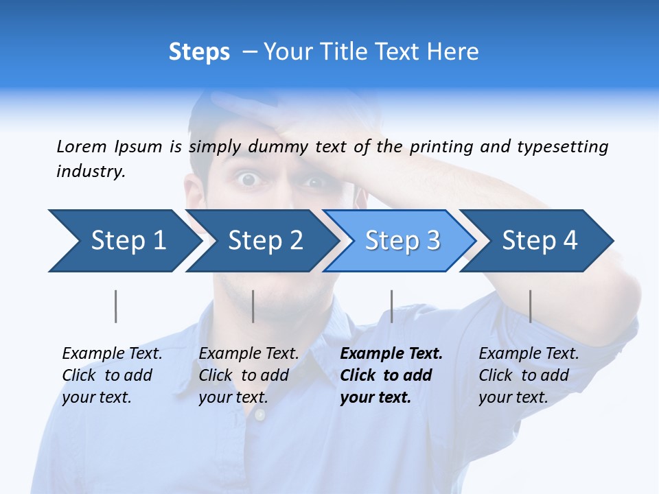 Businessman Mistake Stress PowerPoint Template