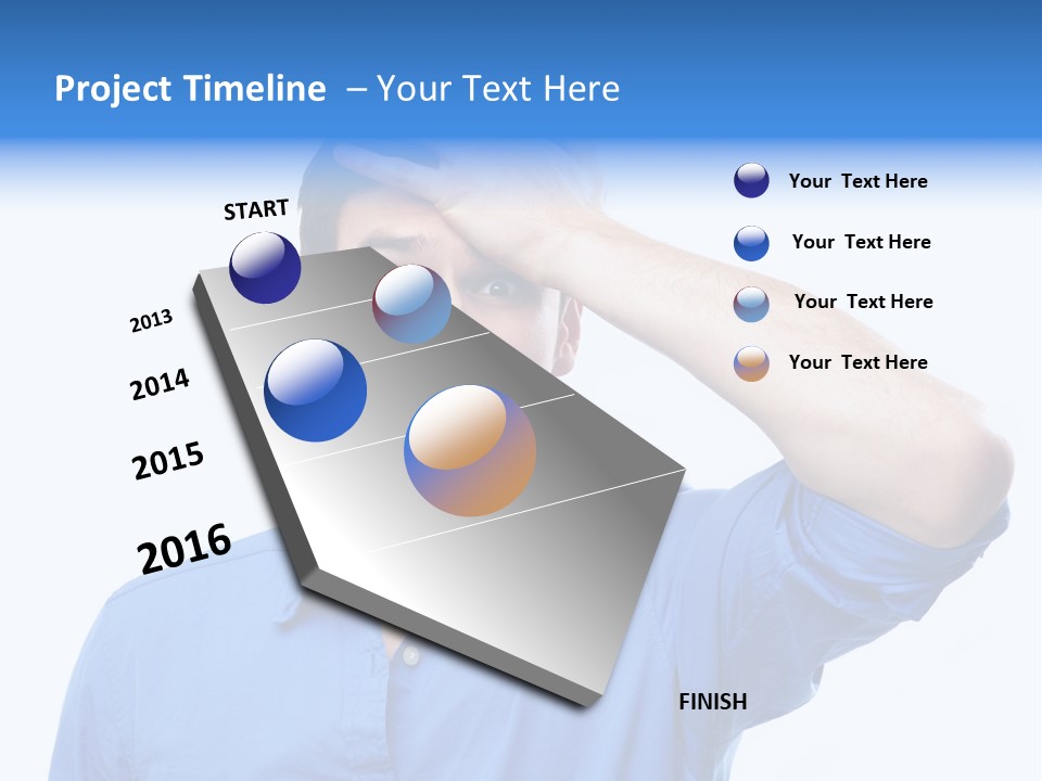 Businessman Mistake Stress PowerPoint Template