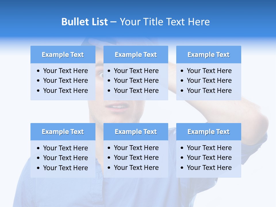 Businessman Mistake Stress PowerPoint Template