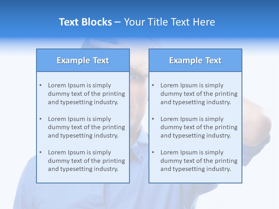 Businessman Mistake Stress PowerPoint Template