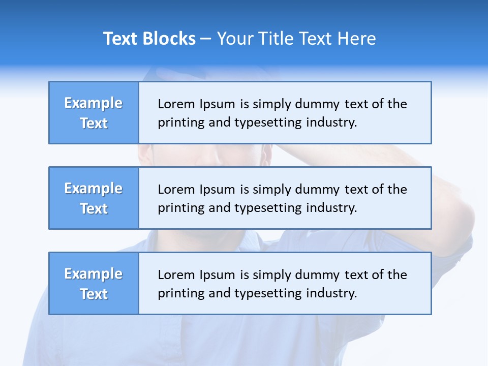 Businessman Mistake Stress PowerPoint Template
