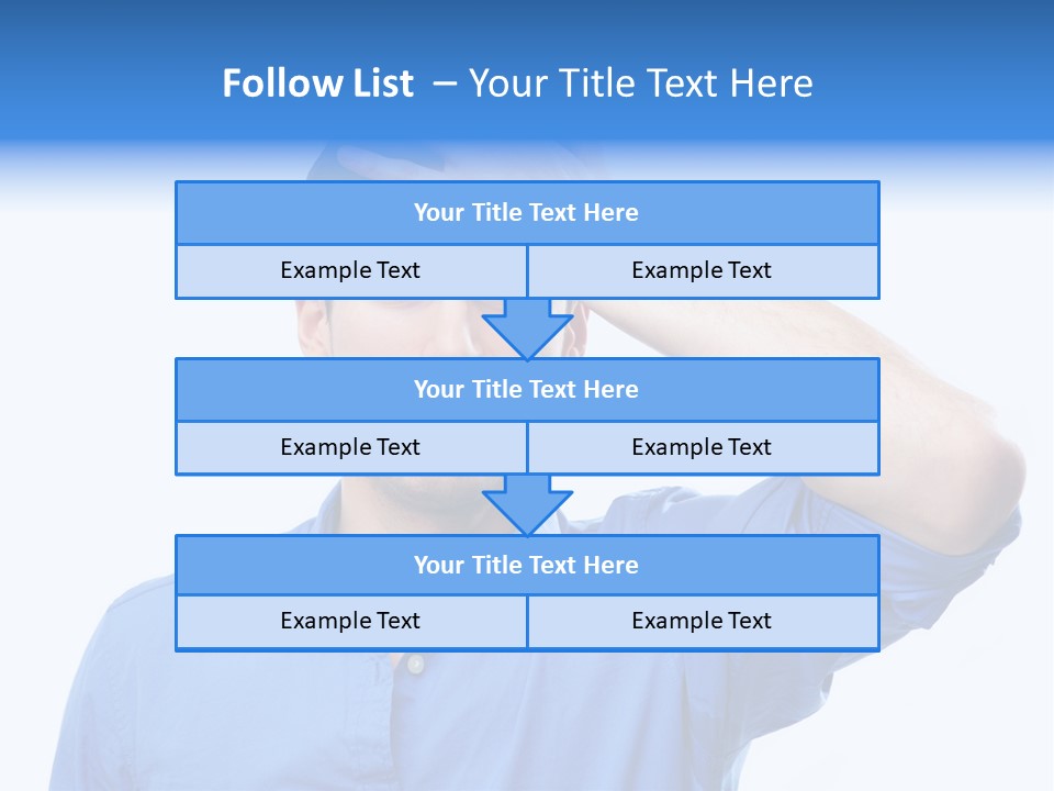 Businessman Mistake Stress PowerPoint Template