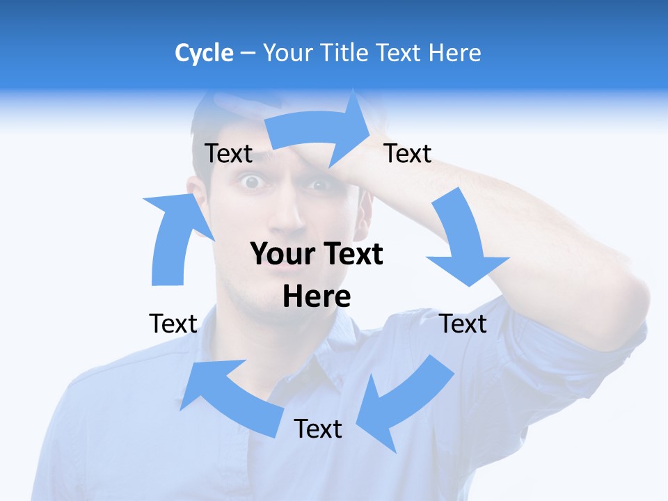 Businessman Mistake Stress PowerPoint Template