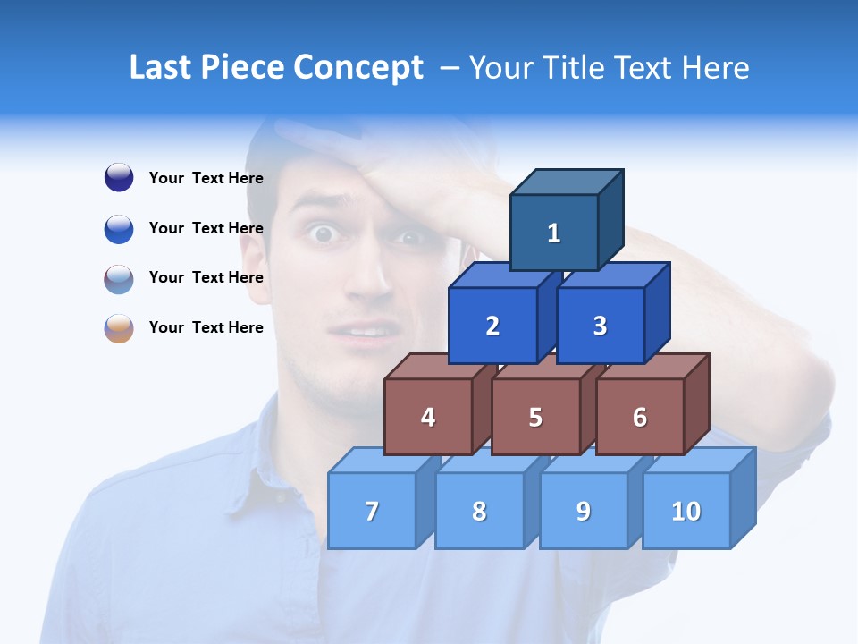 Businessman Mistake Stress PowerPoint Template