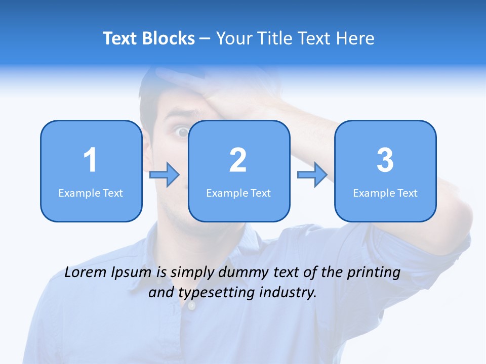 Businessman Mistake Stress PowerPoint Template