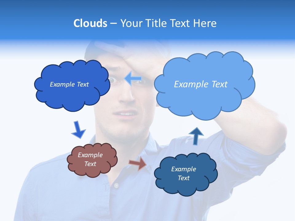 Businessman Mistake Stress PowerPoint Template