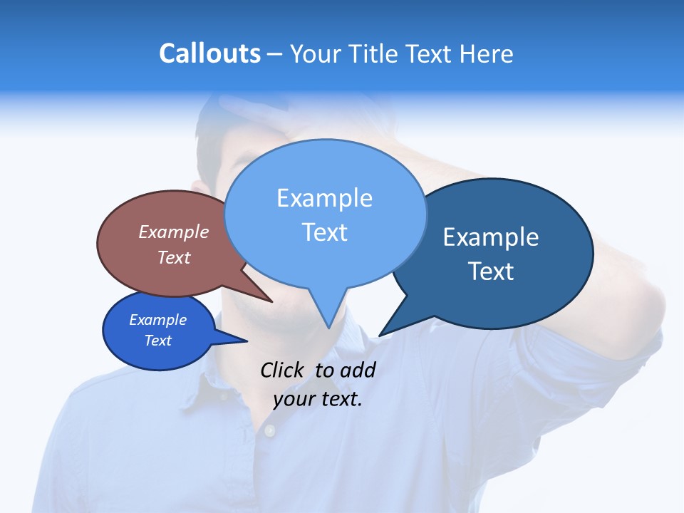 Businessman Mistake Stress PowerPoint Template